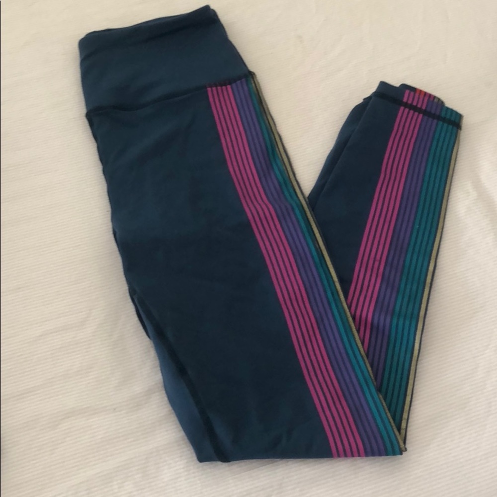 teal spiritual gangster leggings